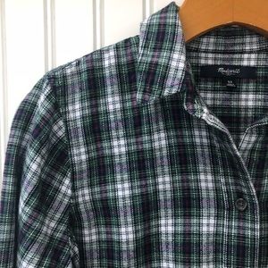 Madewell Women’s Flannel Button Front Shirt